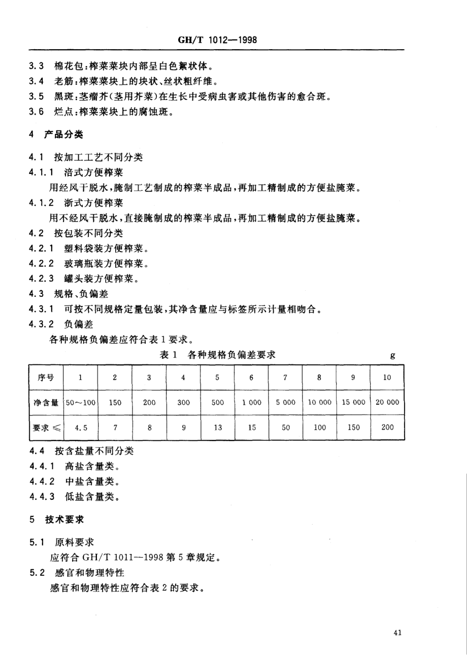 GHT 1012-1998 方便榨菜.pdf_第2页