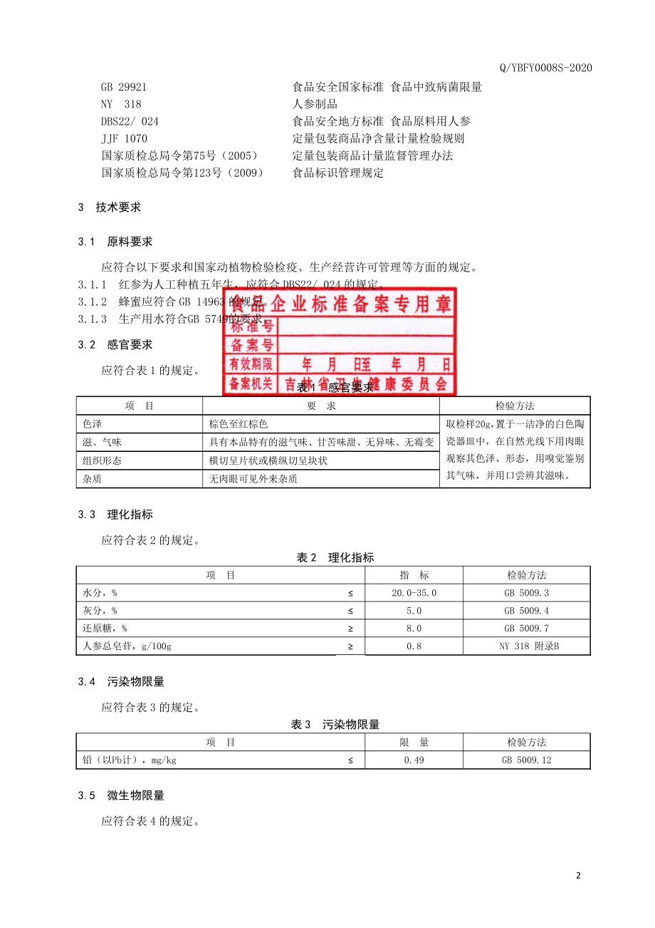 QYBFY 0008 S-2020 红参蜜片.pdf_第3页