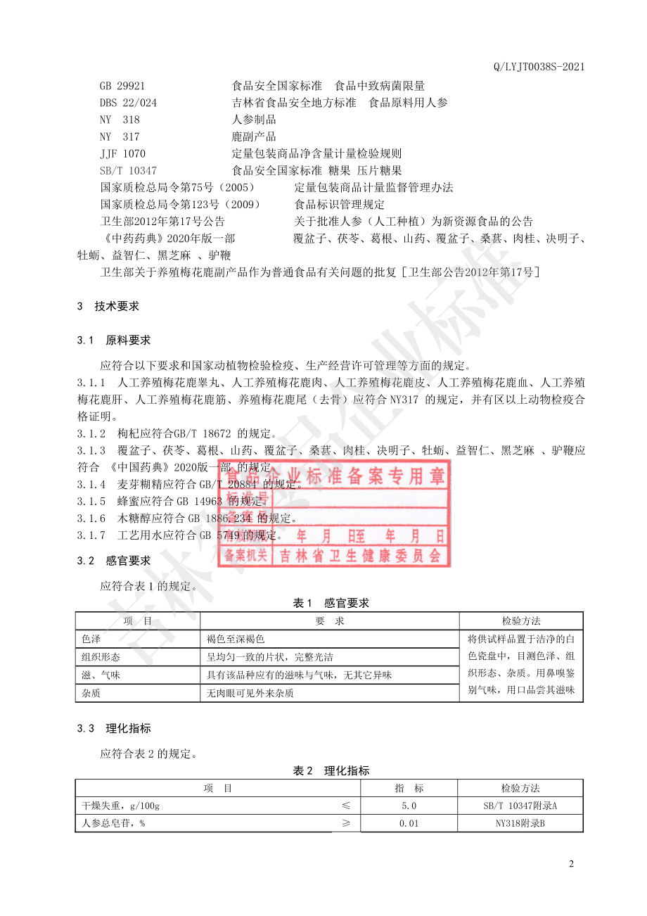 QLYJT 0038 S-2021 全鹿牡蛎膏.pdf_第3页