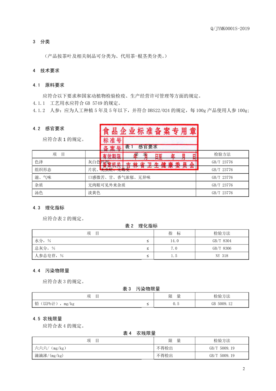 QJYMK 0001 S-2019 人参片茶.pdf_第3页