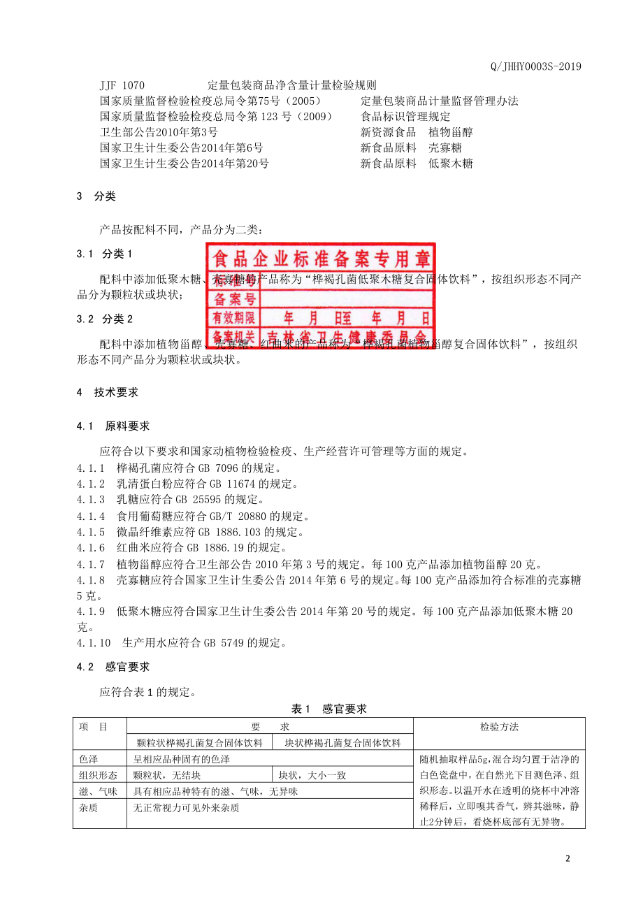 QJHHY 0003 S-2019 桦褐孔菌复合固体饮料.pdf_第3页