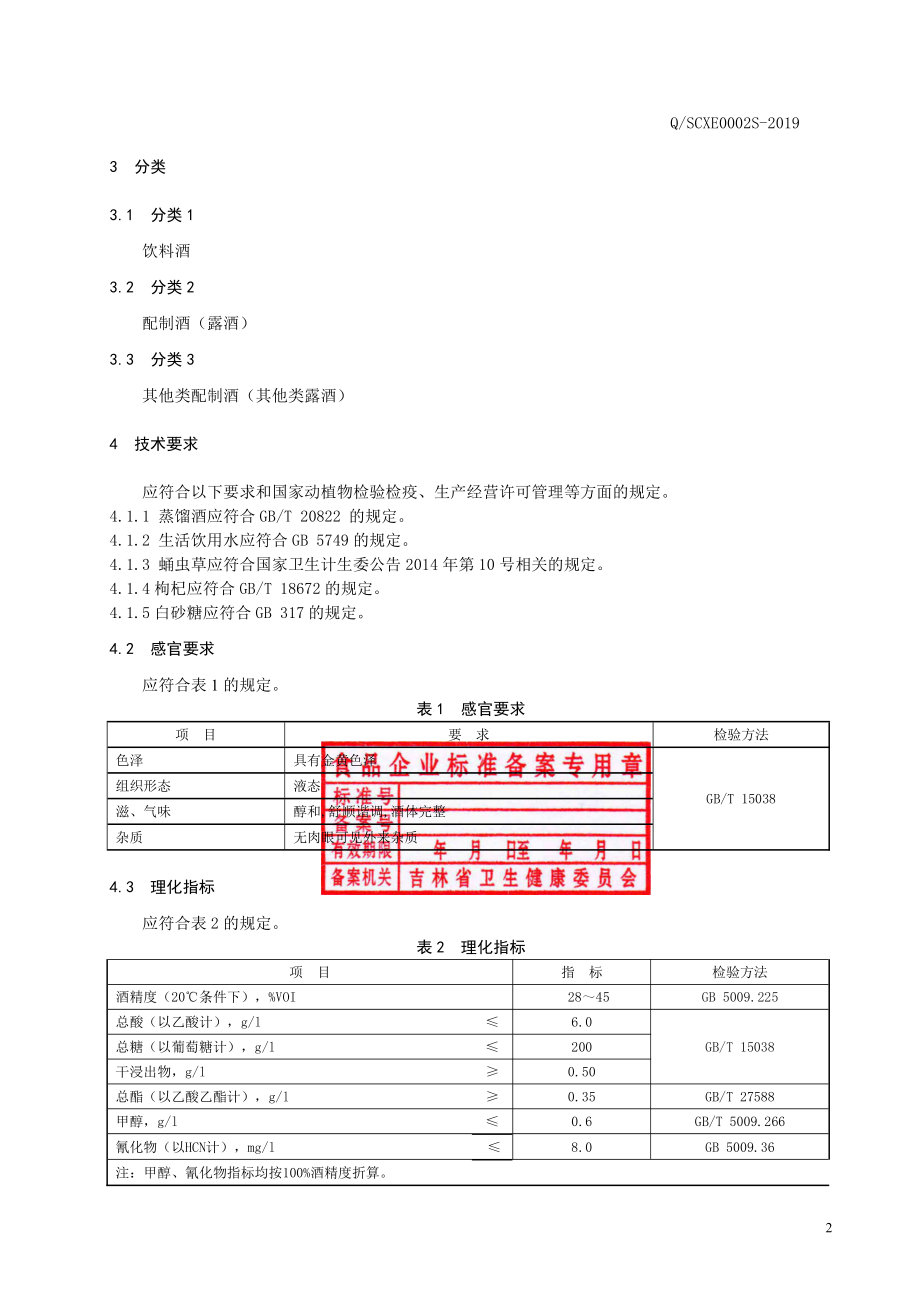 QSCXE 0002 S-2019 蛹虫草配制酒.pdf_第3页