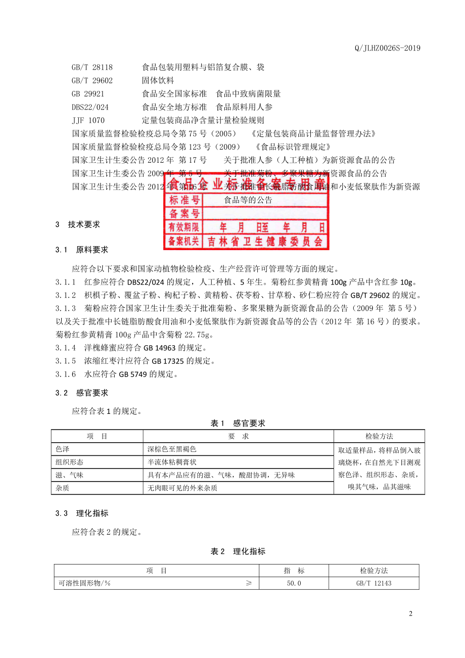 QJLHZ 0026 S-2019 菊粉红参黄精膏.pdf_第3页