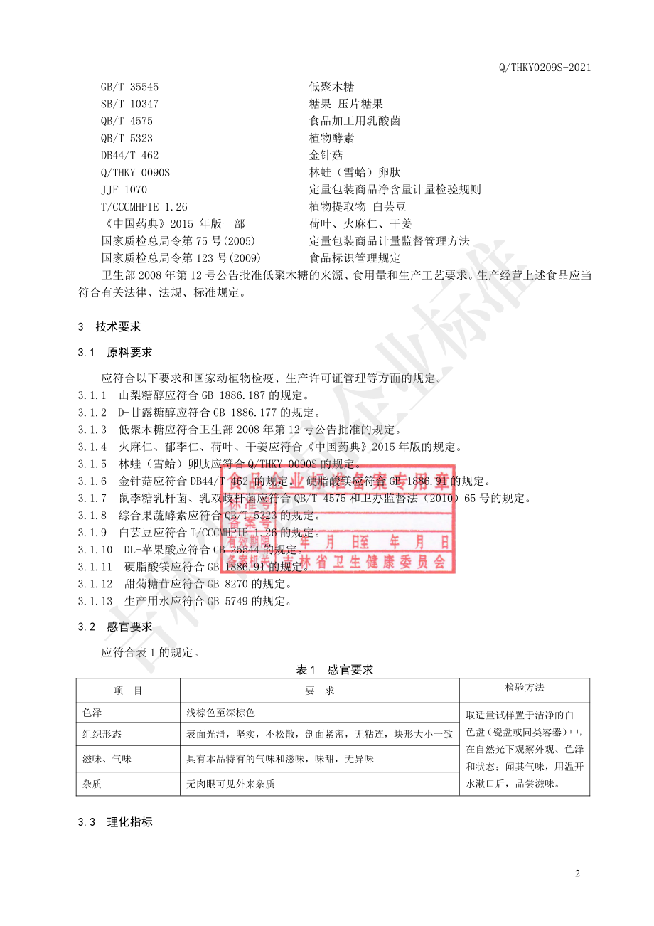 QTHKY 0209 S-2021 林蛙（雪蛤）卵肽片(压片糖果).pdf_第3页