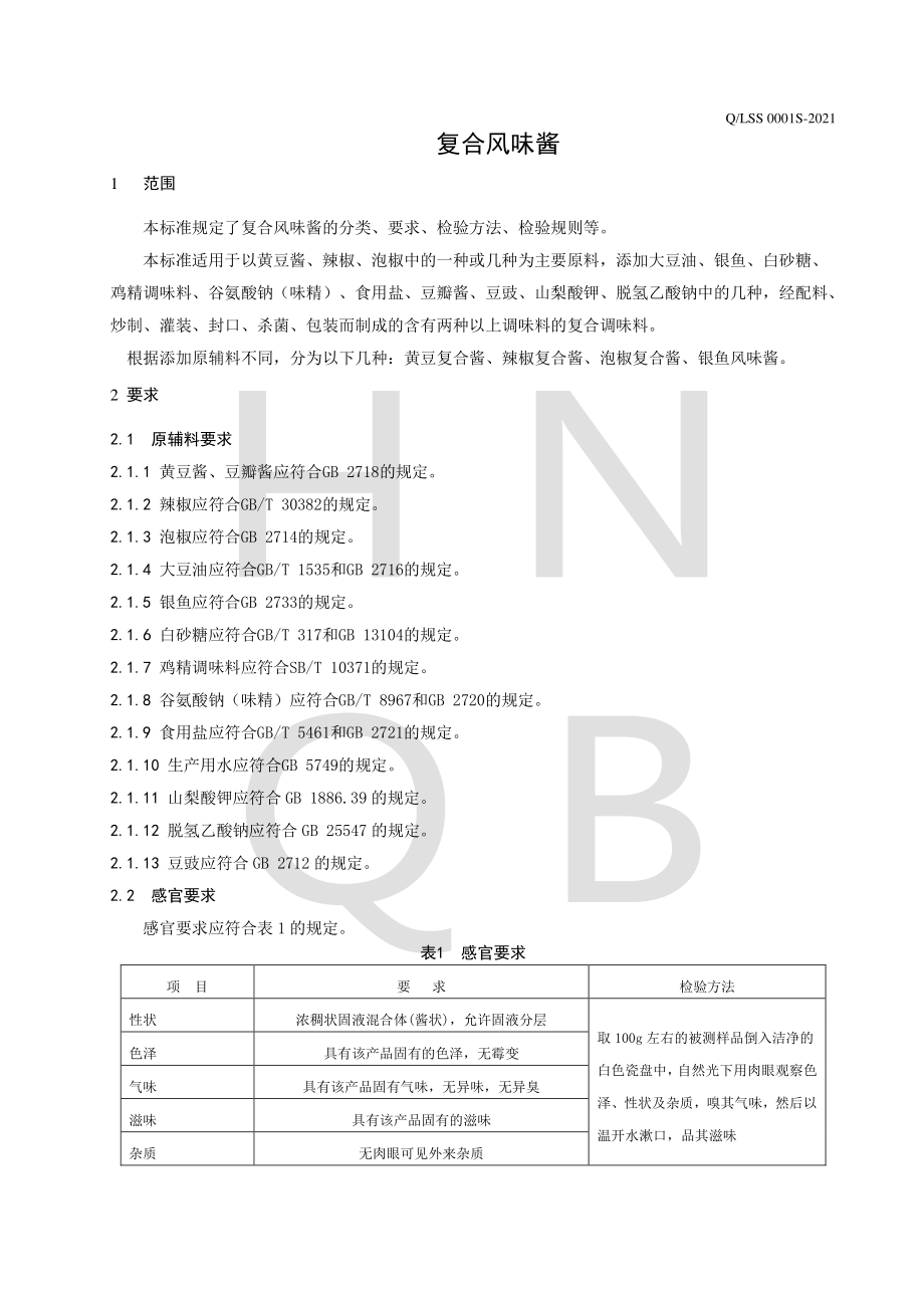 QLSS 0001 S-2021 复合风味酱.pdf_第3页