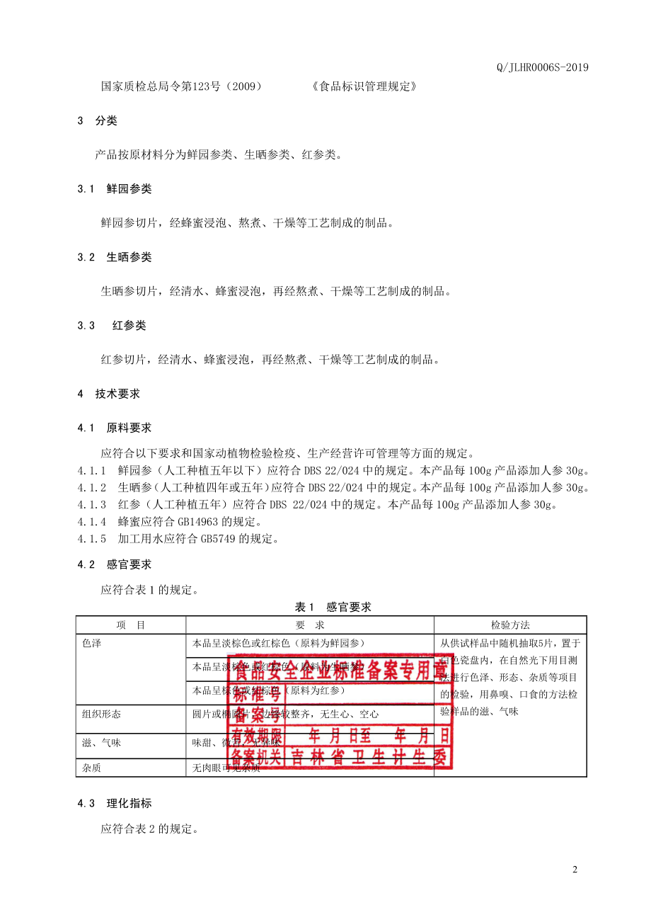 QJLHR 0006 S-2019 人参蜜片.pdf_第3页