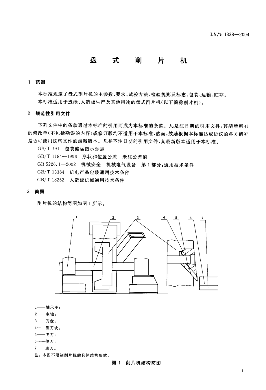 LYT 1338-2004 盘式削片机.pdf_第3页