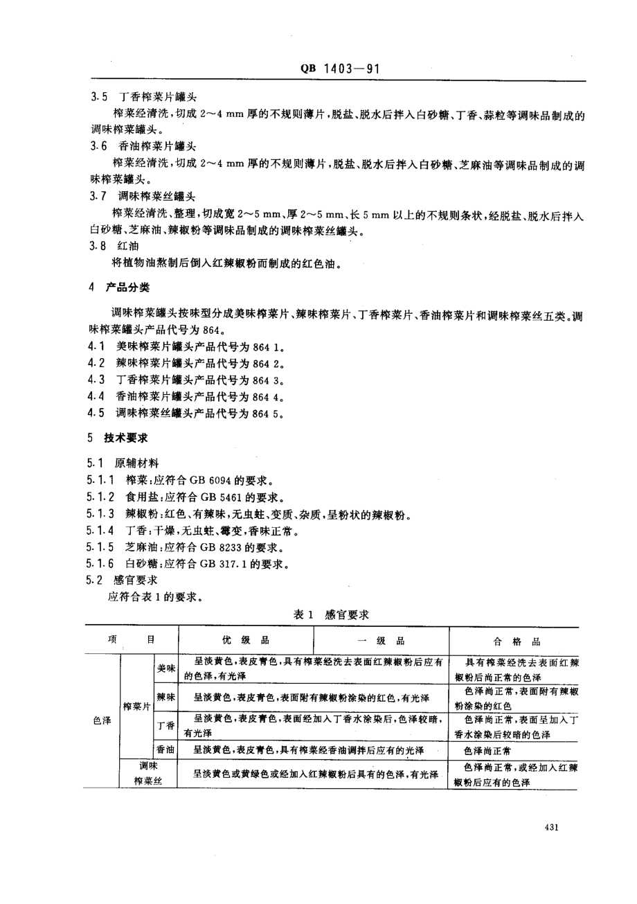 QB 1403-91 调味榨菜罐头.pdf_第2页