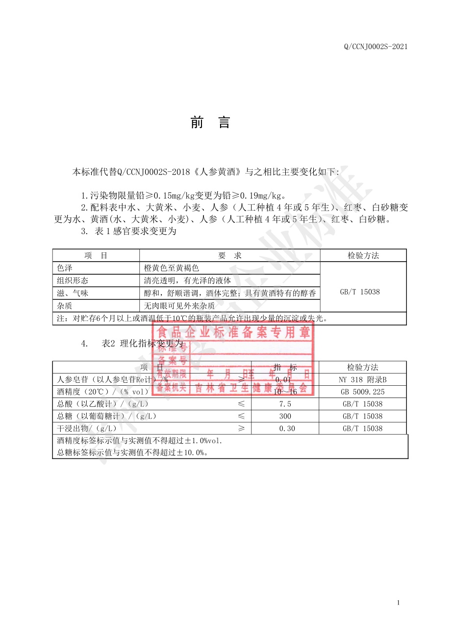 QCCNJ 0002 S-2021 人参黄酒.pdf_第2页