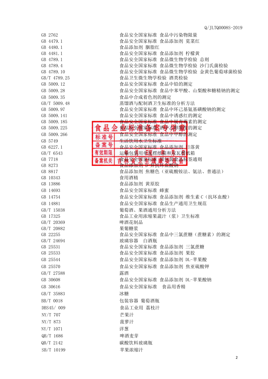 QJLTQ 0008 S-2019 水果汽酒（配制型）.pdf_第3页