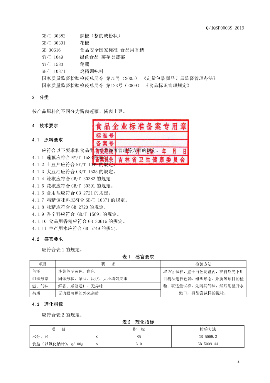 QJQSP 0003 S-2019 酱卤蔬菜制品.pdf_第3页