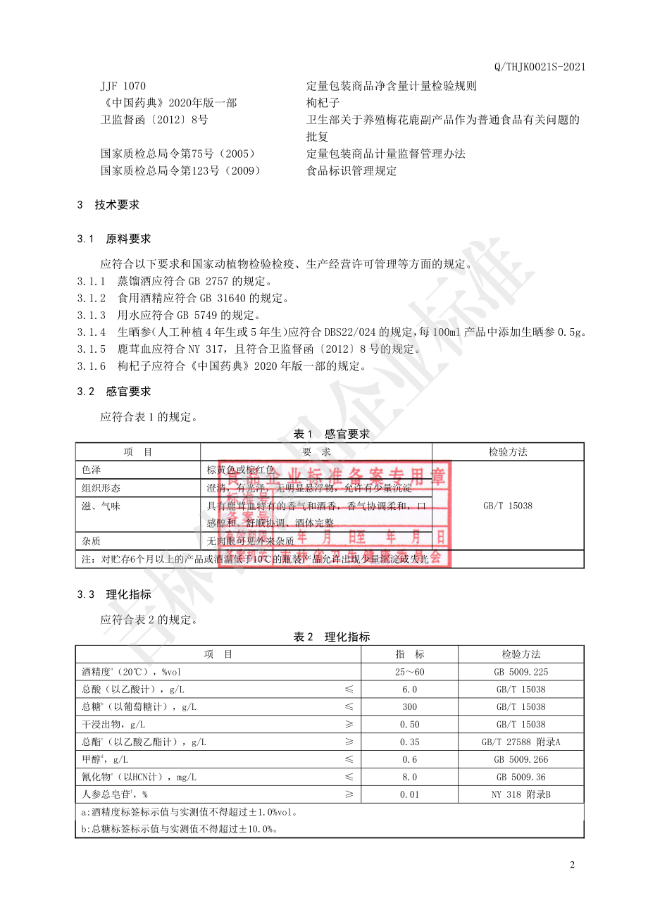 QTHJK 0021 S-2021 人参鹿茸血酒（配制酒）.pdf_第3页