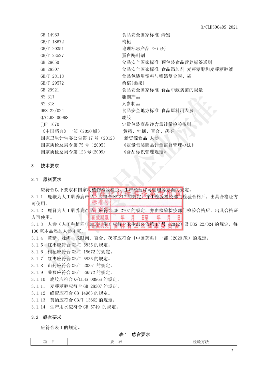 QCLHS 0040 S-2021 鹿参黄精膏.pdf_第3页