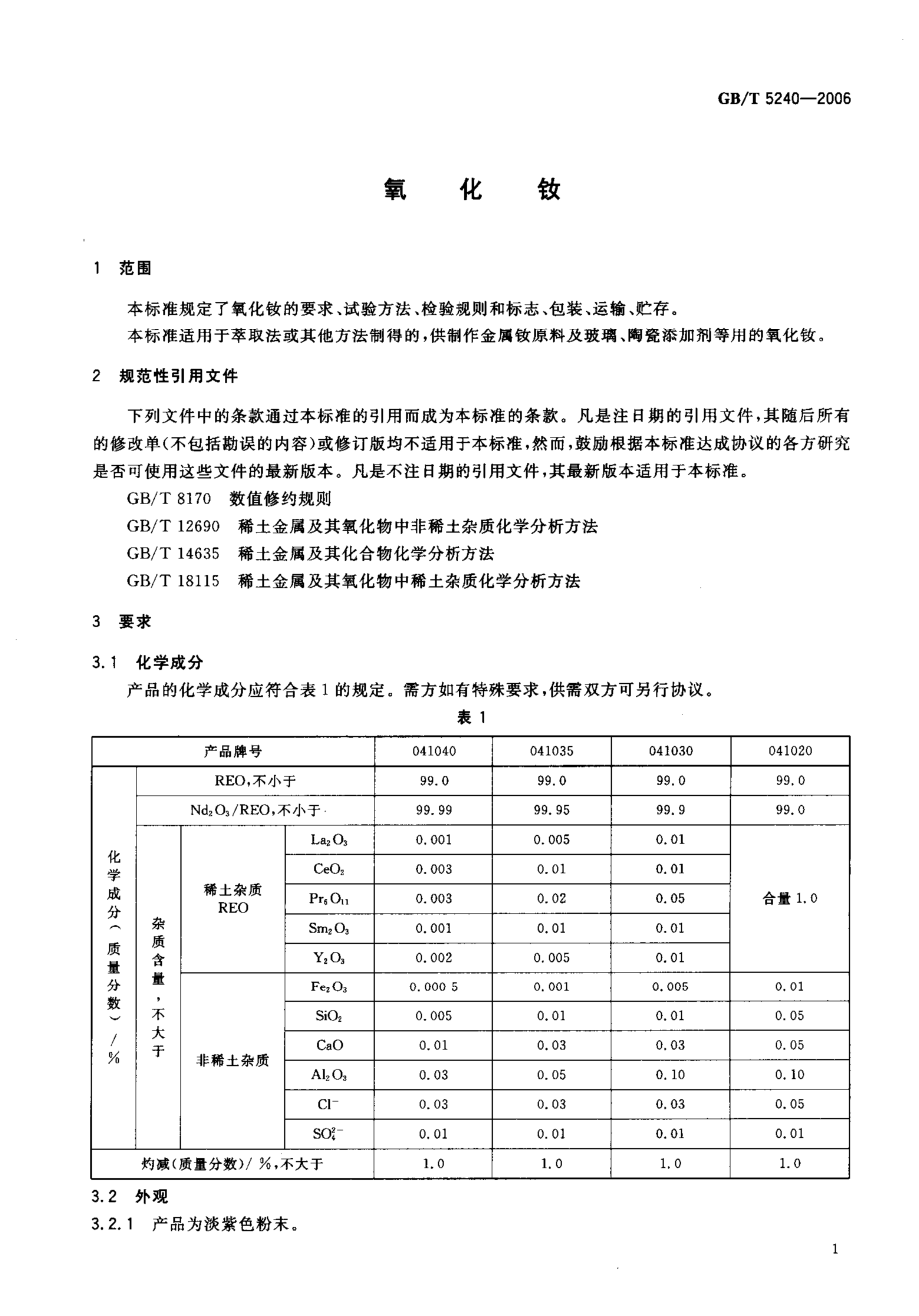 GBT 5240-2006 氧化铁.pdf_第3页