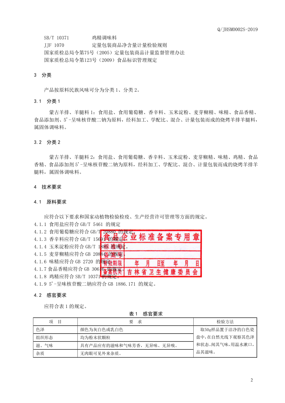 QJHSM 0002 S-2019 烧烤羊排、羊腿料.pdf_第3页