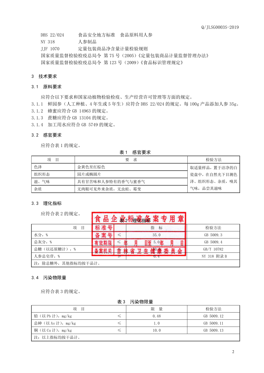 QJLSG 0003 S-2019 人参蜜片.pdf_第3页