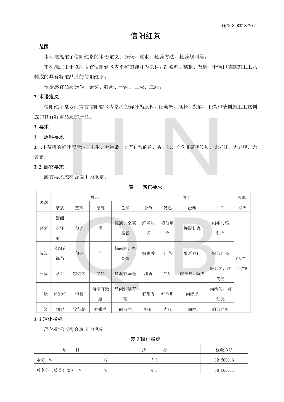 QXCS 0002 S-2021 信阳红茶.pdf_第3页