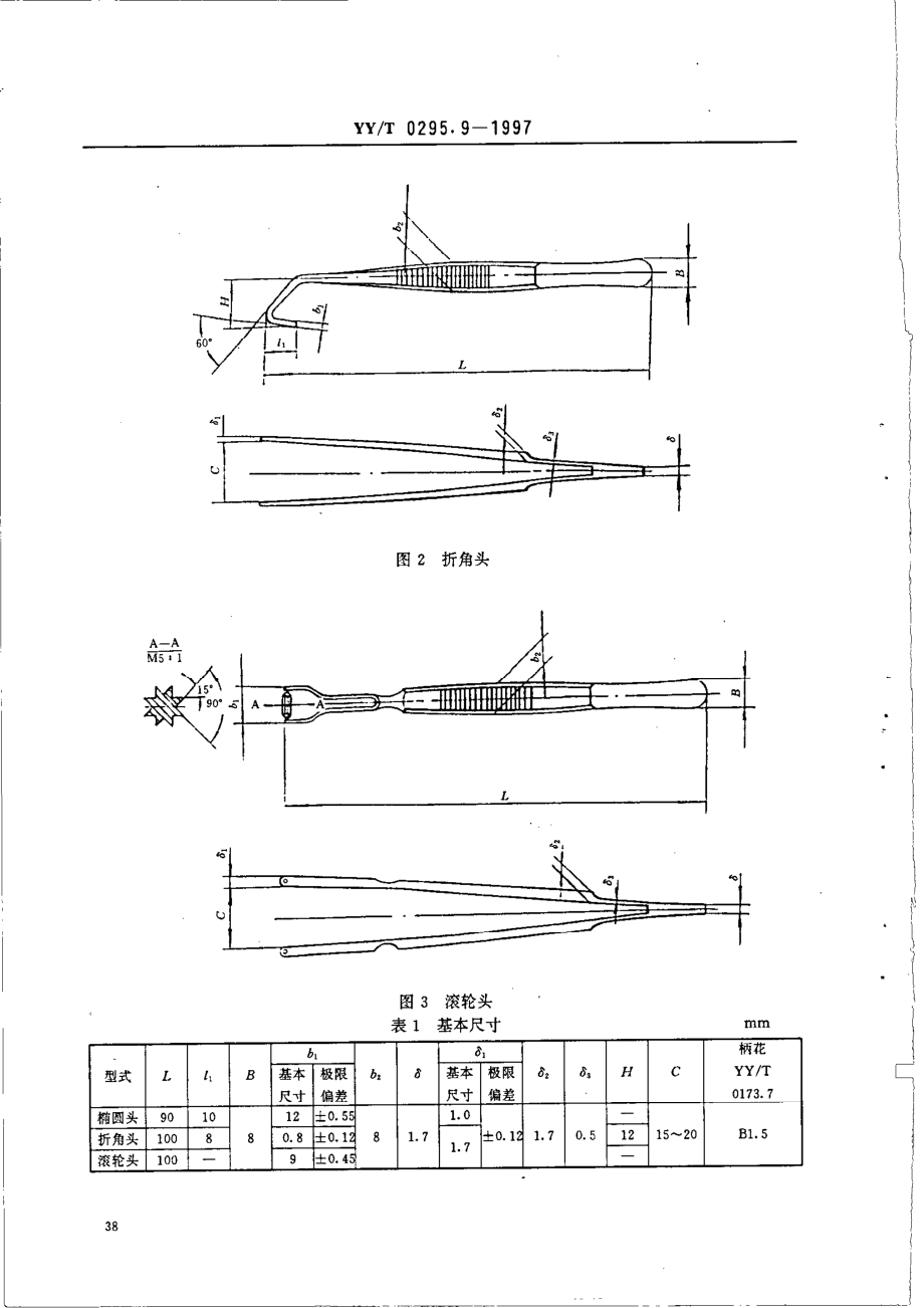 yy 0295.9-1997 沙眼镊.pdf_第3页