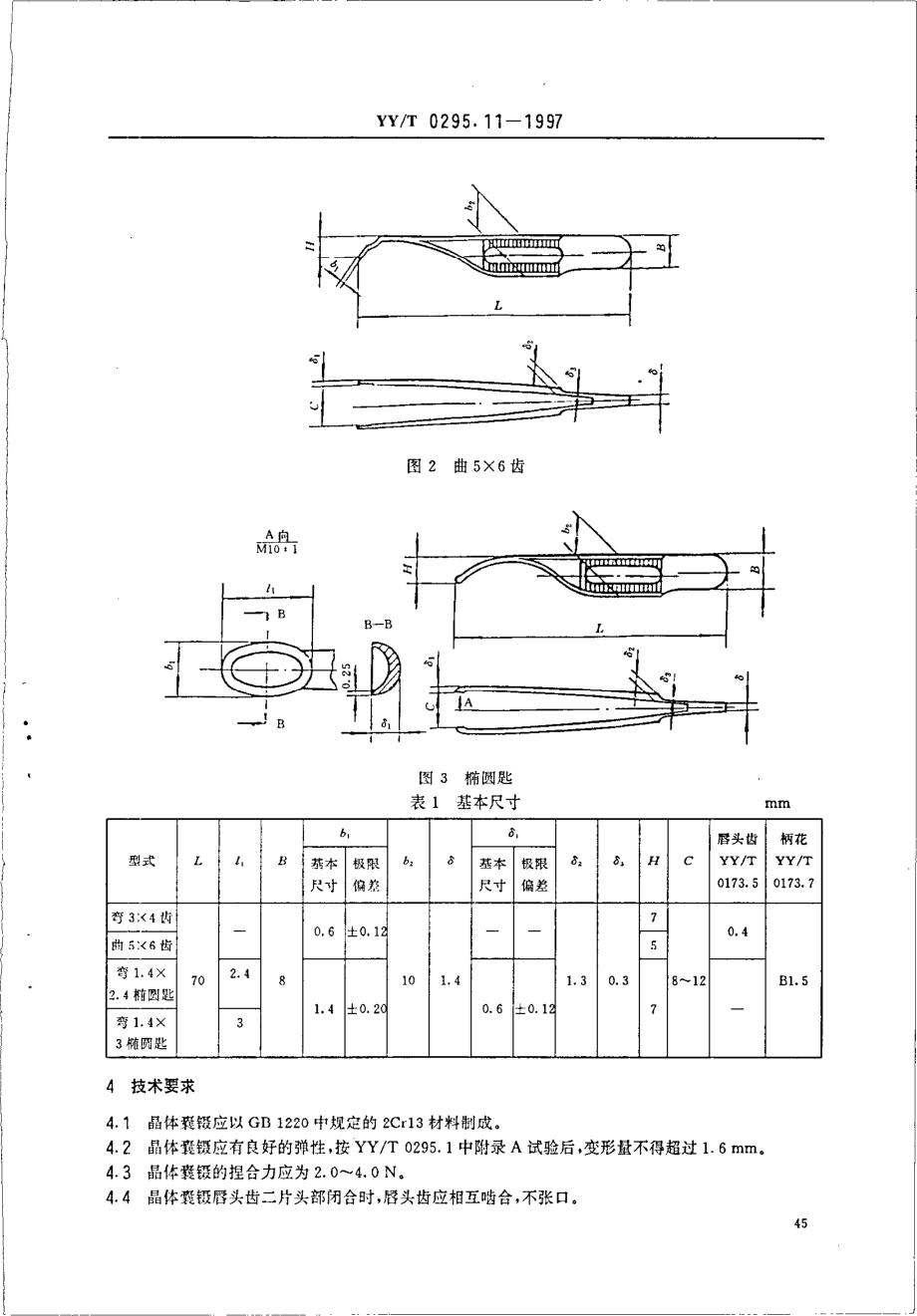 yy 0295.11-1997 晶体囊镊.pdf_第3页