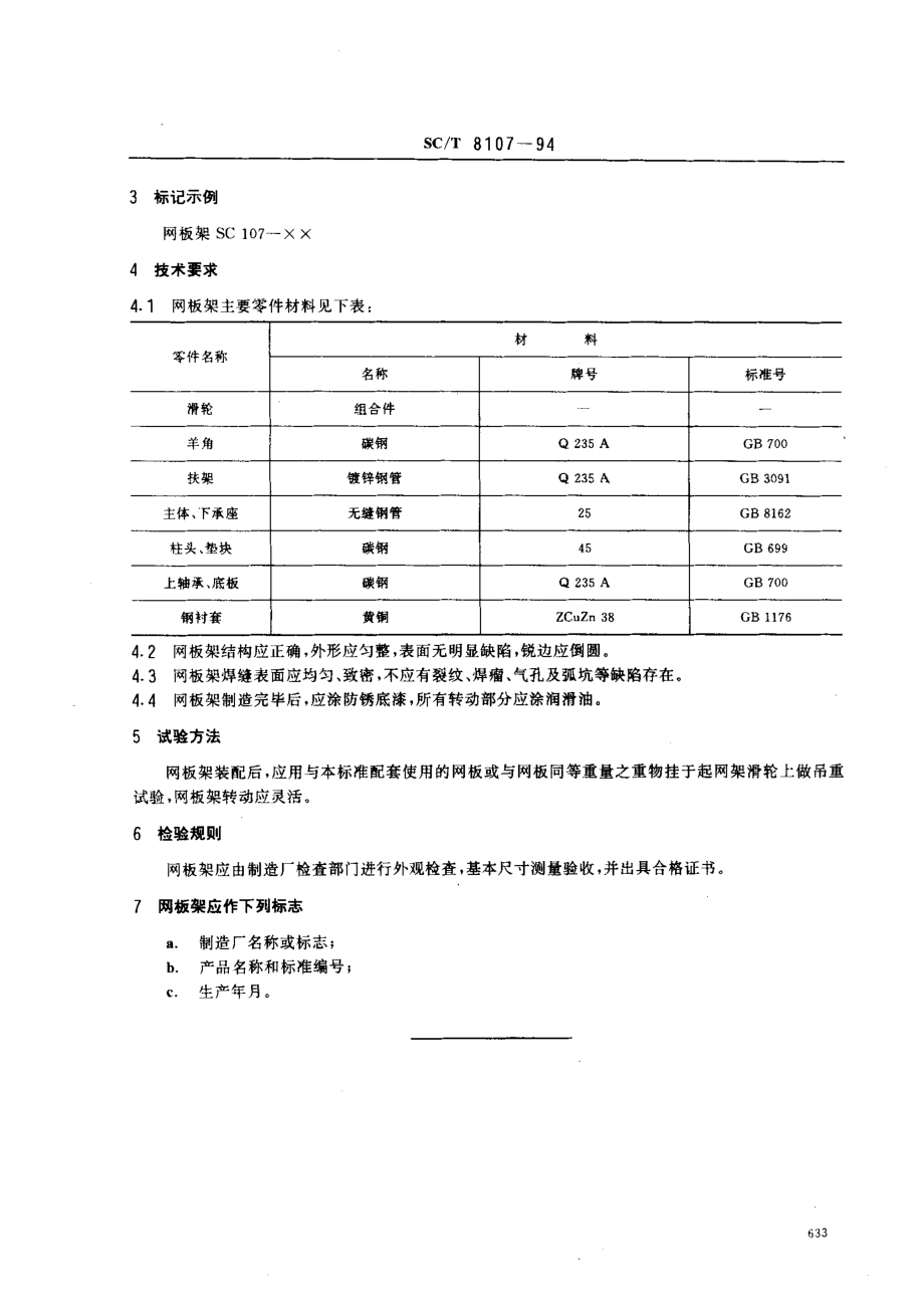 SCT 8107-1994 渔船网板架.pdf_第2页