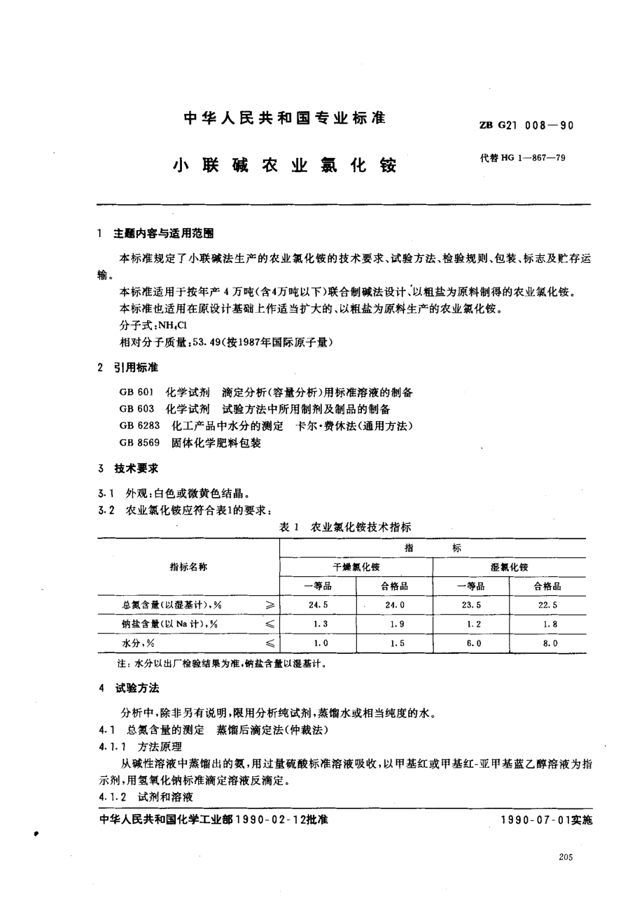 ZBG21008-1990 小联碱农业氯化铵.pdf_第1页