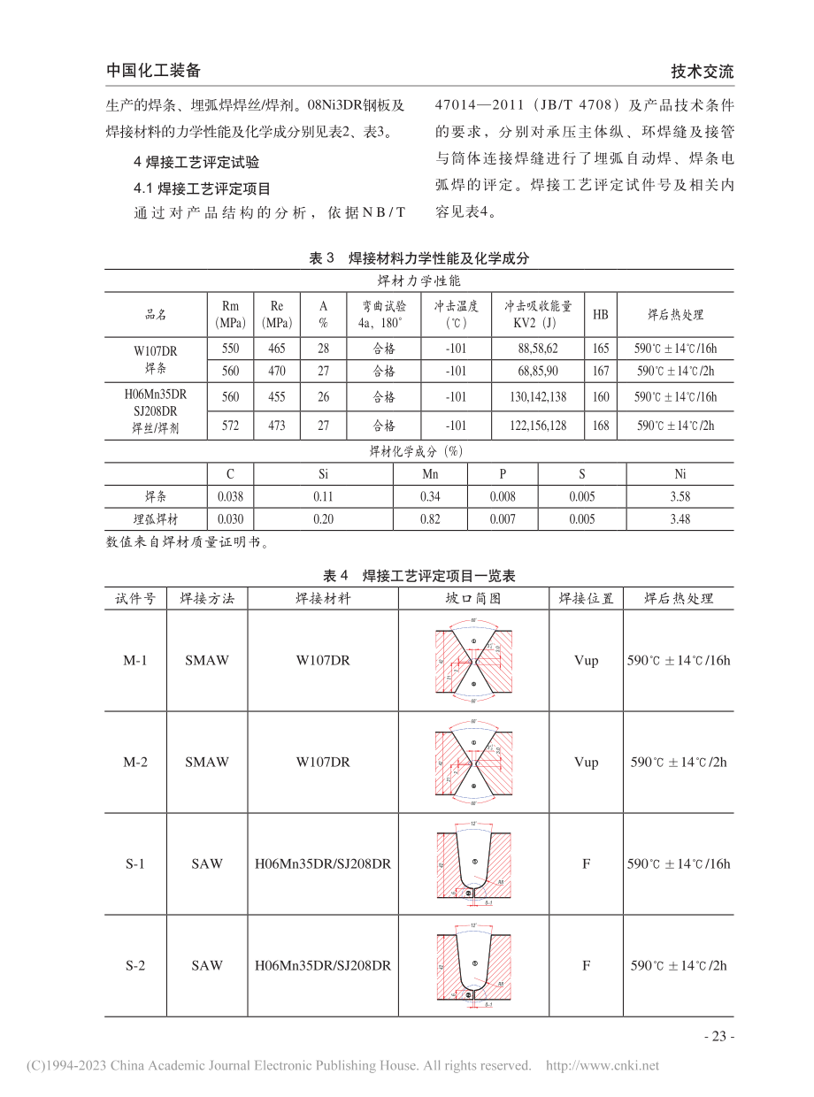 3.5%Ni钢国产焊接材料焊接工艺评定试验综述_才红广.pdf_第3页