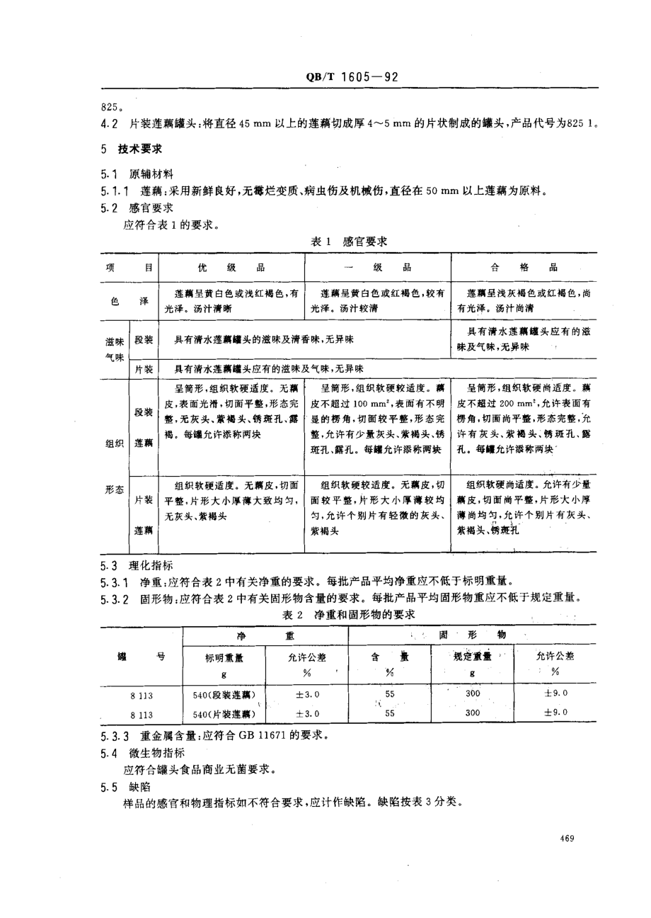 QBT 1605-1992 清水莲藕罐头.pdf_第2页