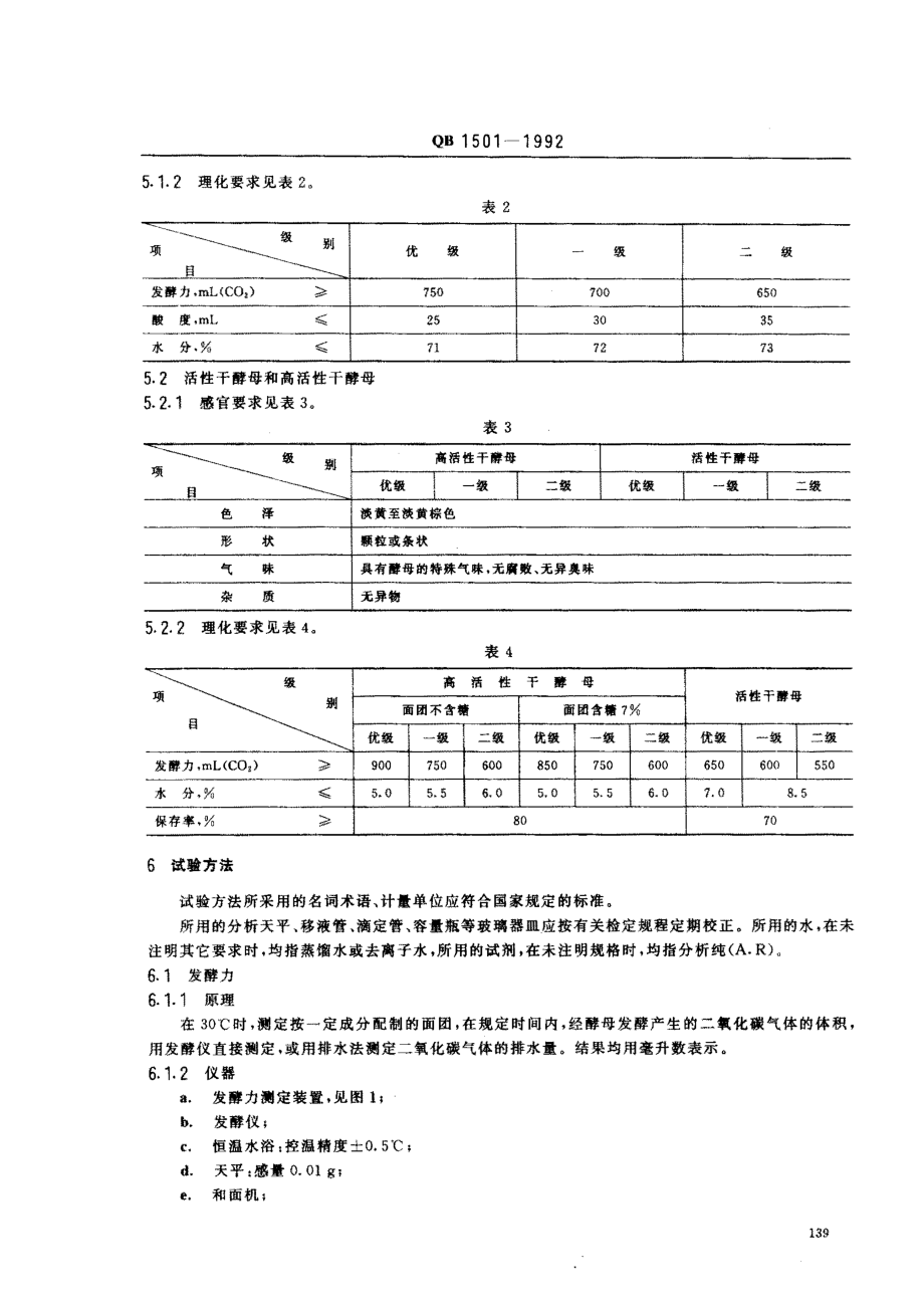 QBT 1501-1992 面包酵母.pdf_第2页