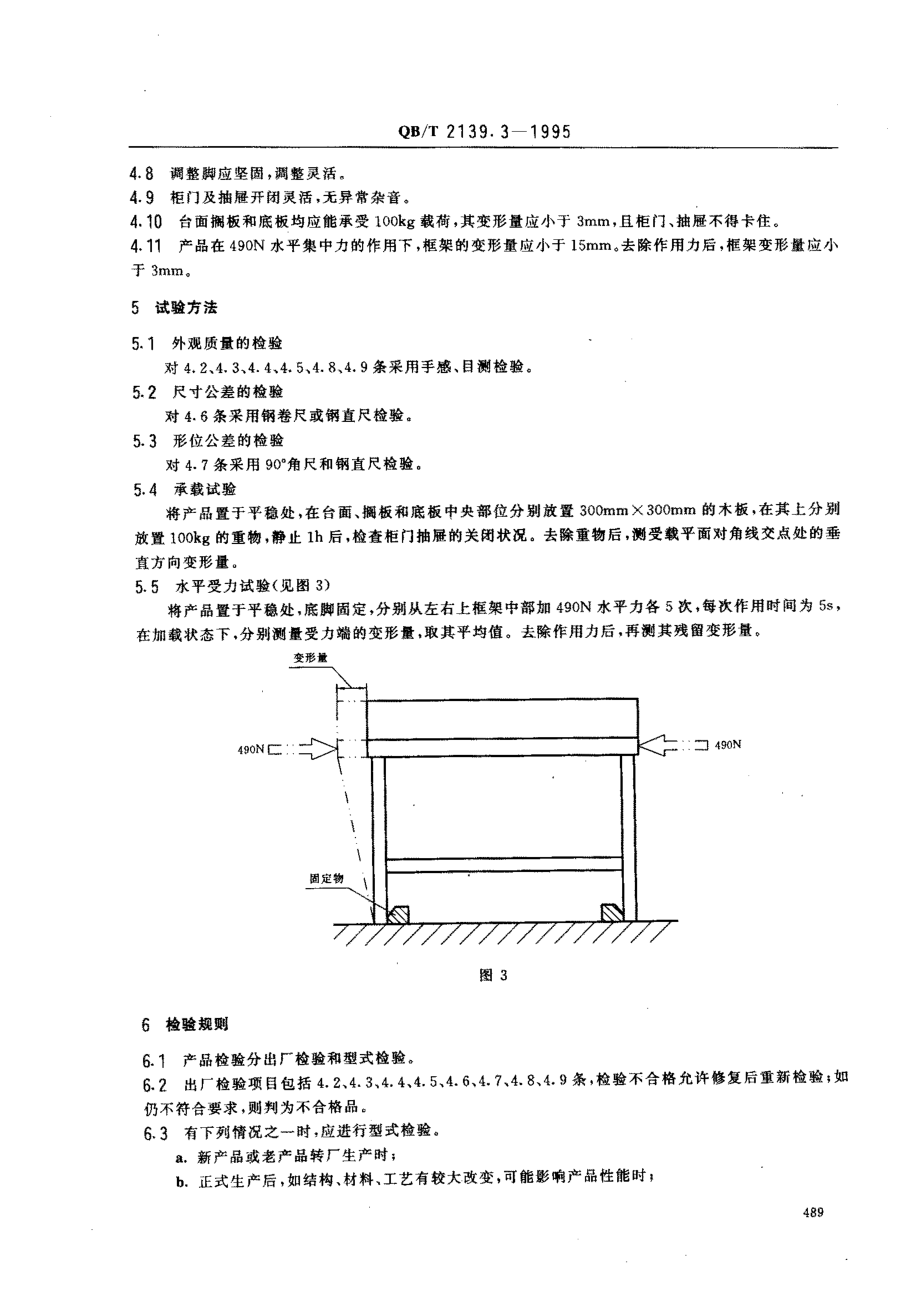 QBT 2139.3-1995 不锈钢厨房设备 操作台.pdf_第3页