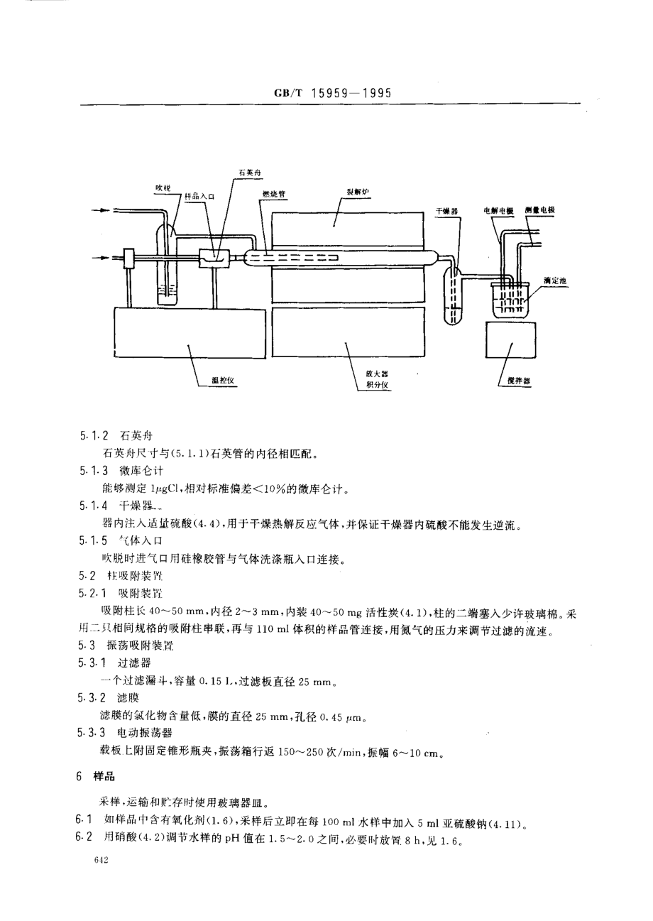 GBT 15959-1995 水质可吸附有机卤素(AOX)的测定 微库仑法.pdf_第3页