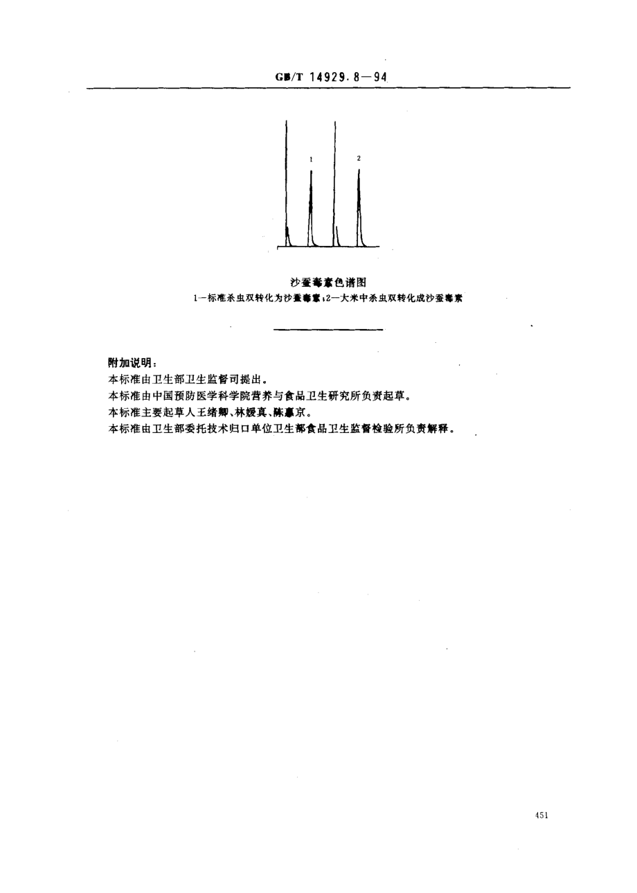 GBT 14929.8-1994 大米中杀虫双残留量测定方法.pdf_第3页