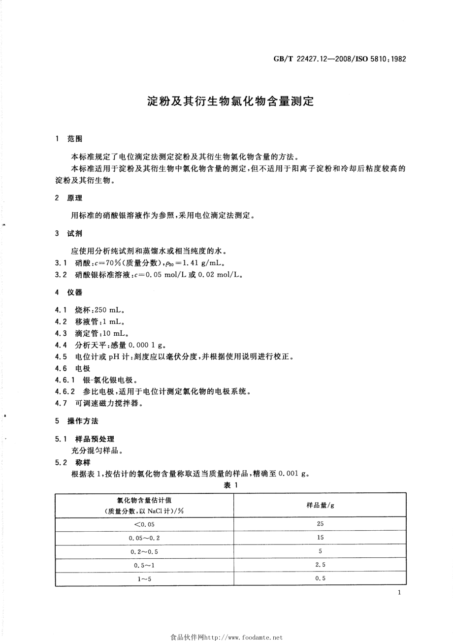 GBT 22427.12-2008 淀粉及其衍生物氯化物含量测定.pdf_第3页