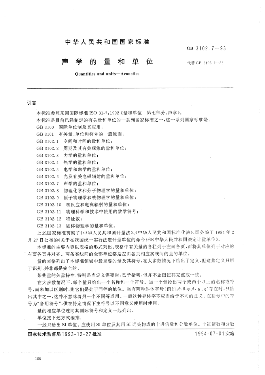 GBT 3102.7-1993 声学的量和单位.pdf_第1页