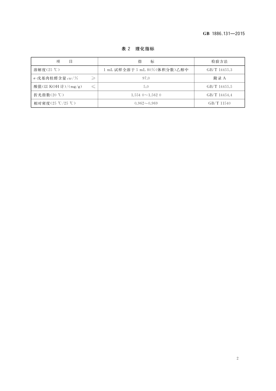 GB 1886.131-2015 食品安全国家标准 食品添加剂 α-戊基肉桂醛.pdf_第3页