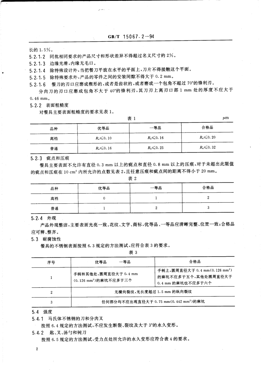 GBT 15067.2-1994 不锈钢餐具.pdf_第3页