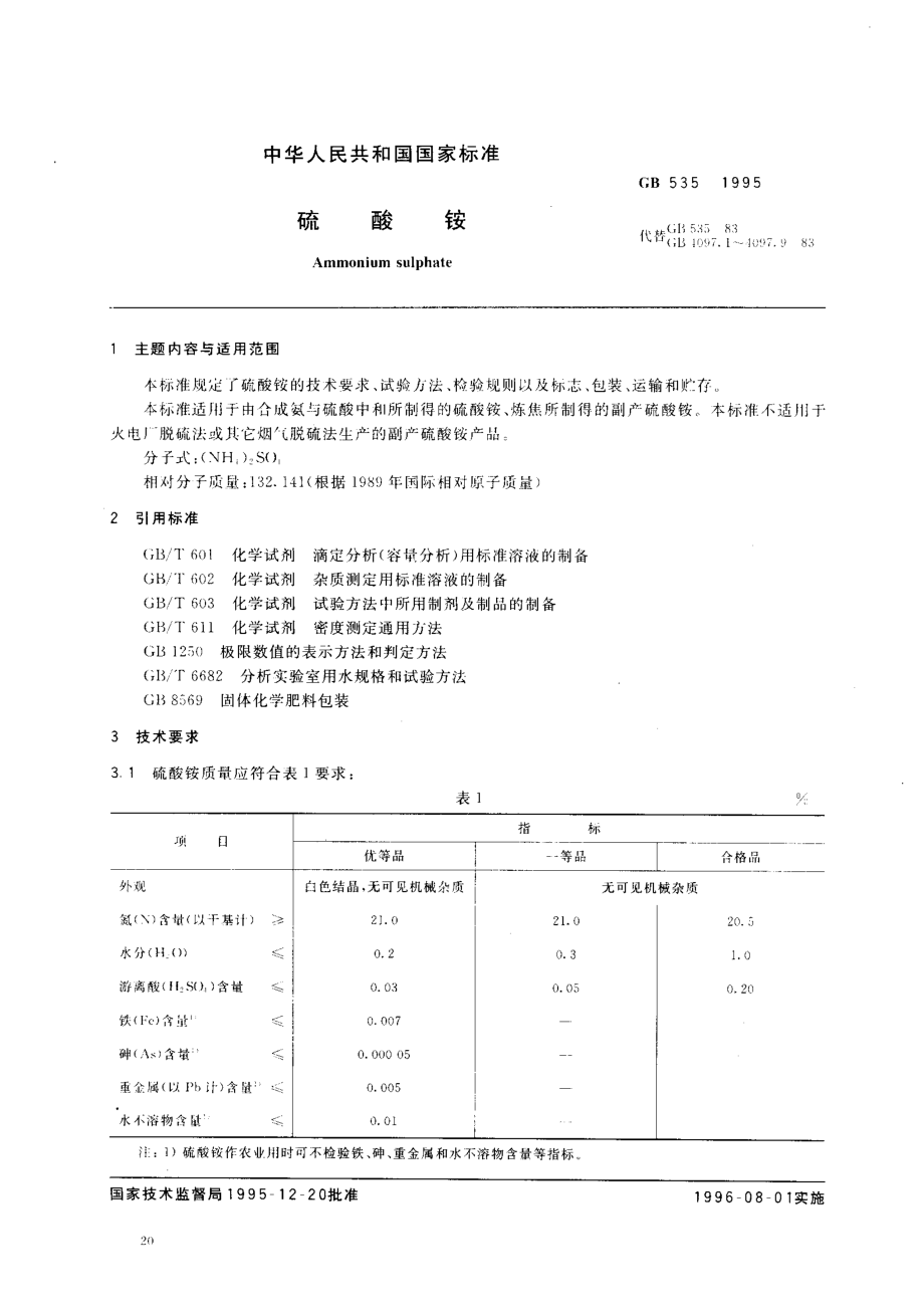 GBT 535-1995 硫酸铵.pdf_第1页