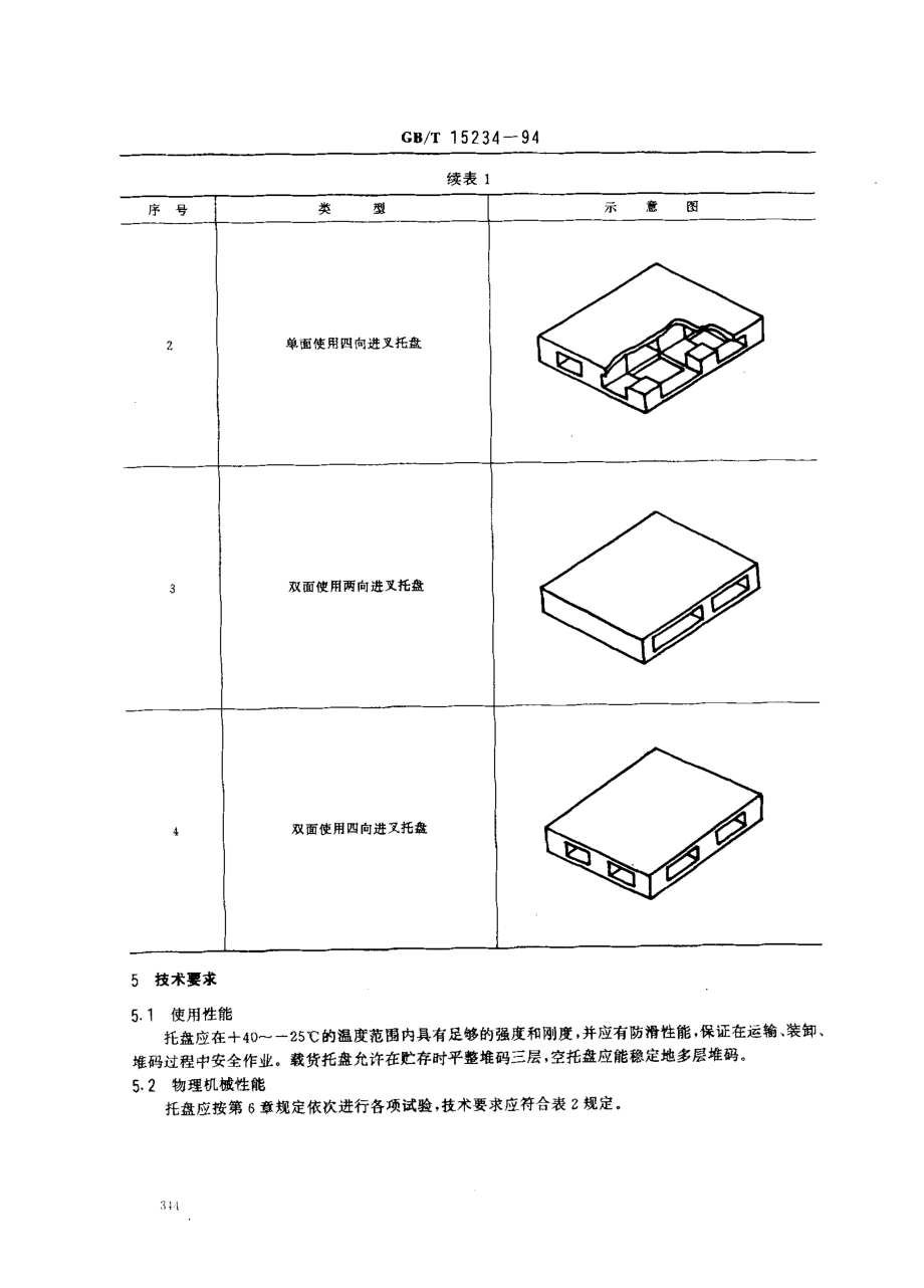 GBT 15234-1994 塑料平托盘.pdf_第2页