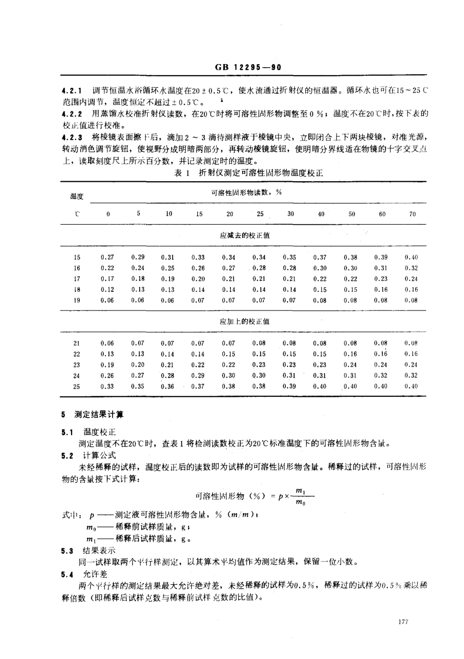 GBT 12295-1990 水果、蔬菜制品 可溶性固形物含量的测定 折射仪法.pdf_第2页