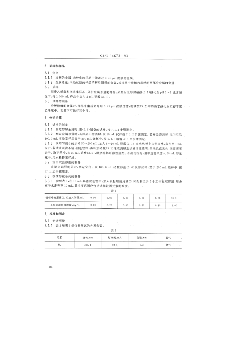 GBT 14673-1993 水质 钒的测定 石墨炉原子吸收分光光度法.pdf_第2页