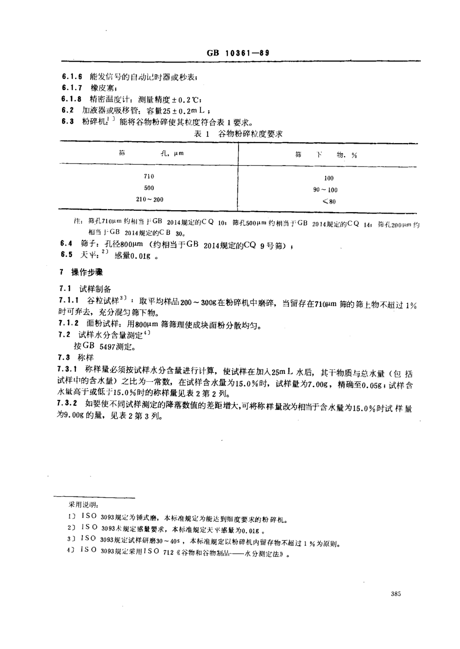 GBT 10361-1989 谷物降落数值测定法.pdf_第3页