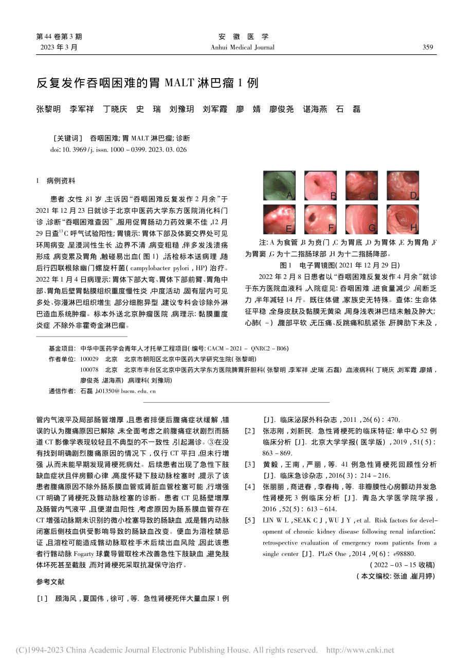 急性肾梗死合并髂动脉栓塞1例_李立强.pdf_第2页