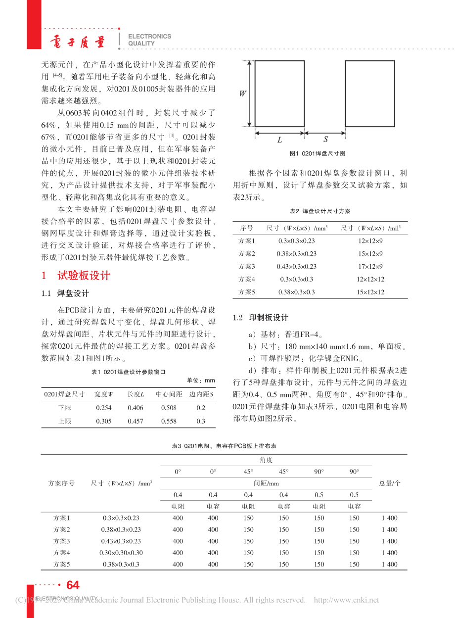 军用装备0201元件的组装工艺研究_邴继兵.pdf_第2页