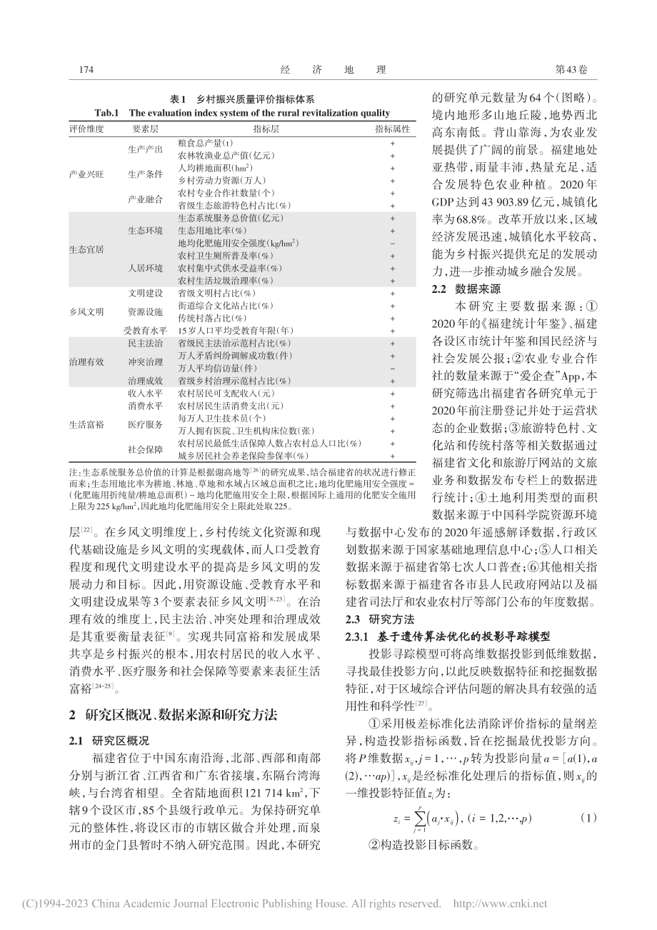 基于质量评价的乡村振兴类型...及优化路径——以福建省为例_梁发超.pdf_第3页