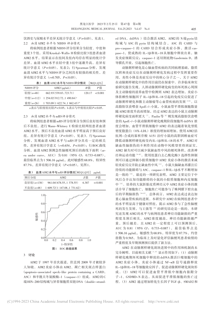 急性脑梗死患者血清黑素瘤缺乏因子2的表达水平及意义_孙亚丽.pdf_第3页