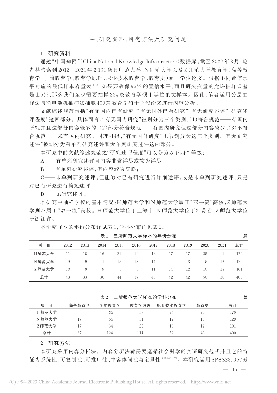 教育学硕士学位论文之文献综述规范性问题研究_李婧芸.pdf_第2页