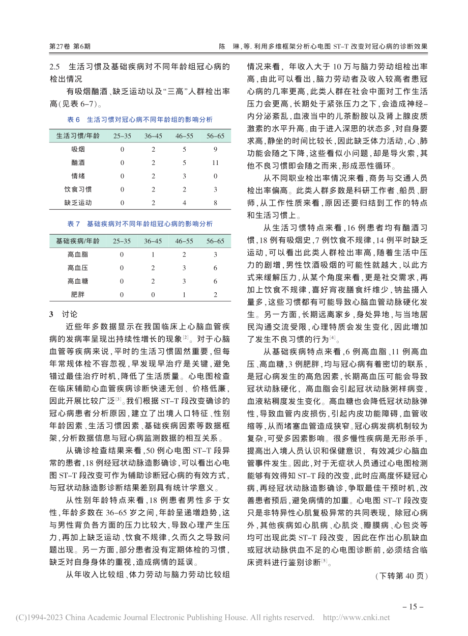 利用多维框架分析心电图ST-T改变对冠心病的诊断效果_陈琳.pdf_第3页