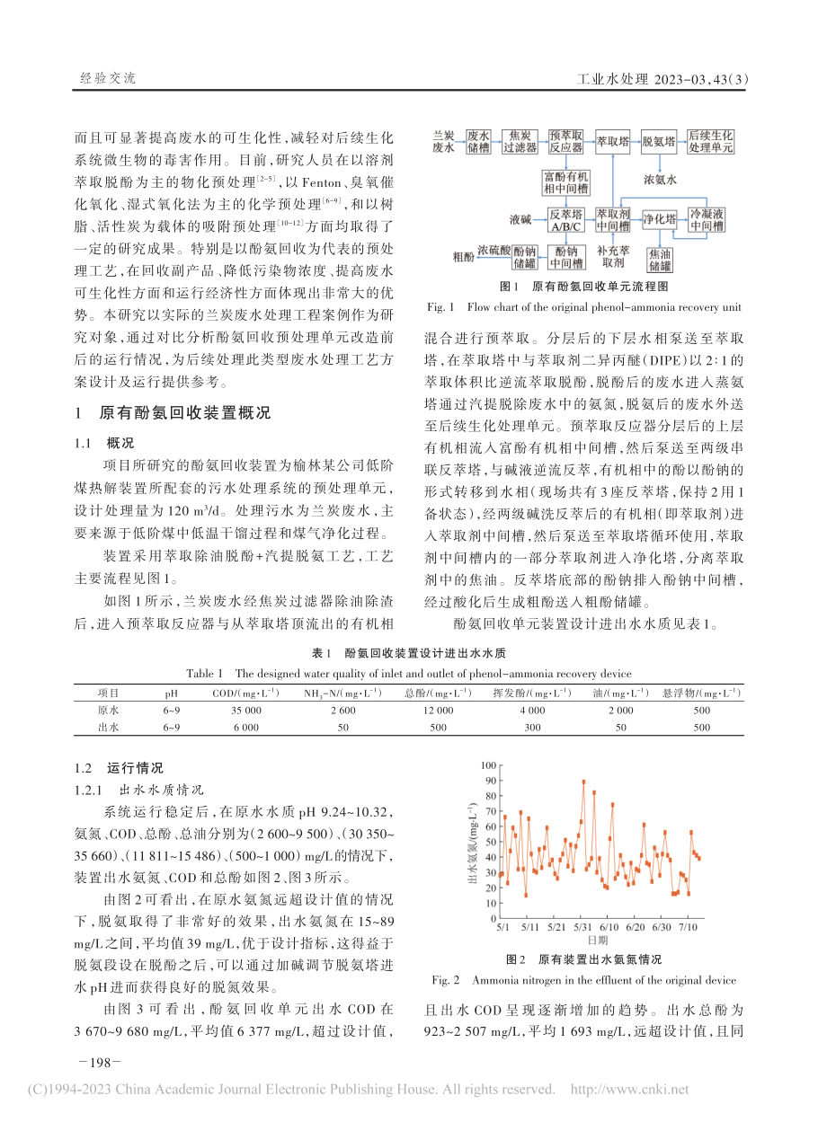 某兰炭废水酚氨回收装置改造实践_武祝民.pdf_第2页