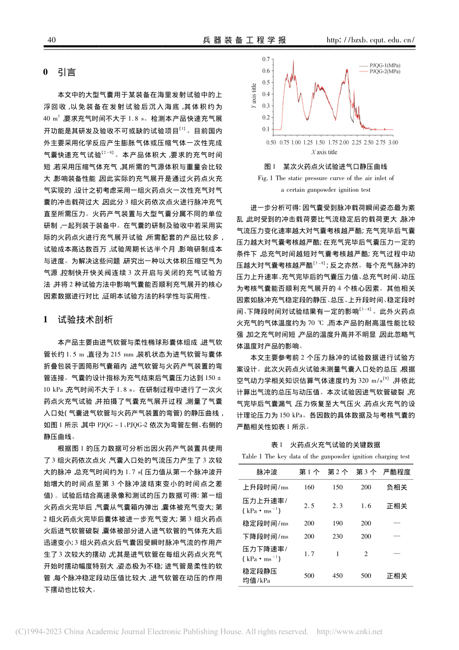 模拟大型气囊火药充气试验技术研究_王锐.pdf_第2页