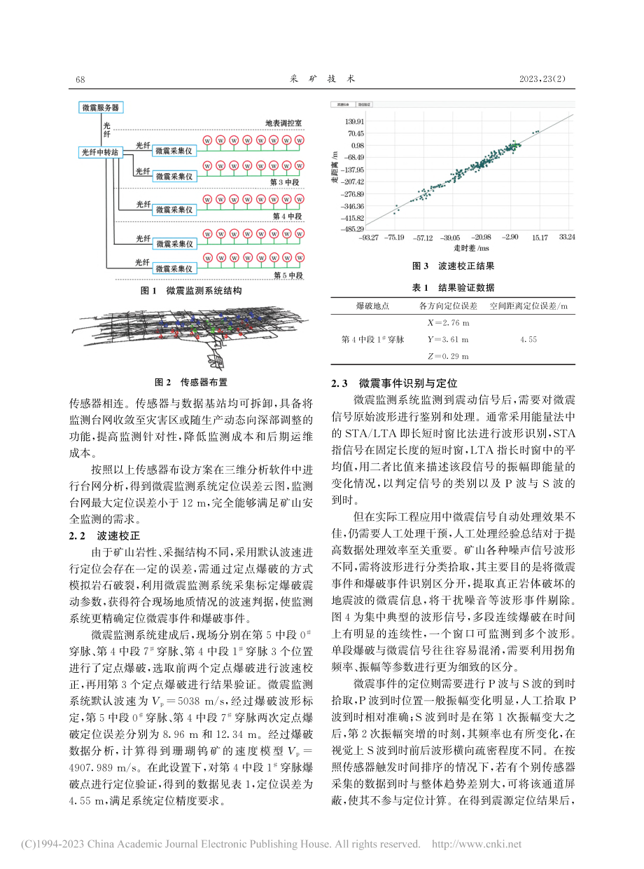 某金属矿山微震监测系统建设与应用_彭燕丽.pdf_第2页