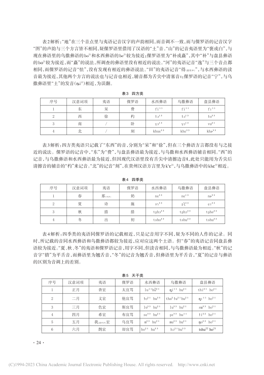 民初《大定县志·殊语》中的彝语研究_文智.pdf_第3页